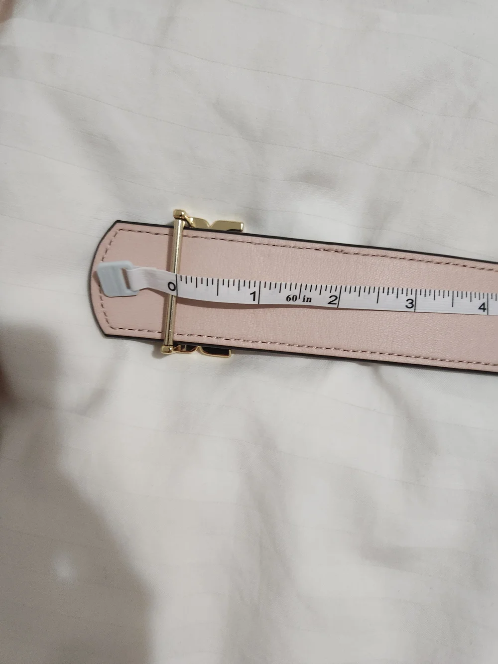Tory Burch Pebbled Leather Belt in Burgundy with Gold Logo Buckle